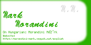 mark morandini business card